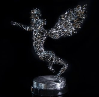 A Cautionary Tale Stainless Steel Sculpture 2014 33 in Sculpture - Boban Ilic A Cautionary Tale Stainless Steel Sculpture 2014 33 in Sculpture - Boban Ilic