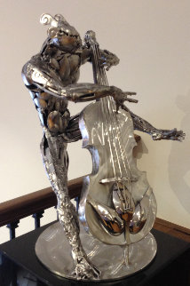 Bassist Stainless Steel Original Sculpture 2015 22 in Sculpture - Boban Ilic Bassist Stainless Steel Original Sculpture 2015 22 in Sculpture - Boban Ilic