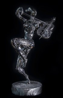 Cellist Stainless Steel Original Sculpture 2014 25 in Sculpture - Boban Ilic Cellist Stainless Steel Original Sculpture 2014 25 in Sculpture - Boban Ilic