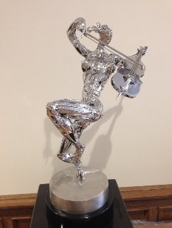 Cellist Stainless Steel Sculpture 2014 25 in Sculpture - Boban Ilic Cellist Stainless Steel Sculpture 2014 25 in Sculpture - Boban Ilic