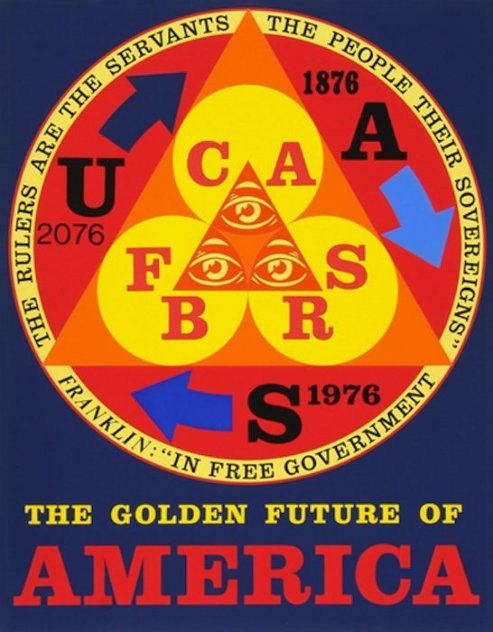 Golden Future of America 1976 Limited Edition Print by Robert Indiana