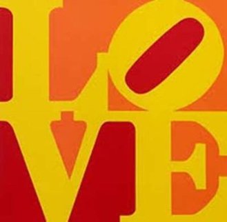 Love - Yellow, Orange,  Red 1996 Limited Edition Print - Robert Indiana