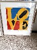 Greenpeace Love 1994 - Framed Set of 3 Limited Edition Print by Robert Indiana - 1