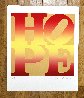 Four Seasons of Hope (Gold Portfolio) 2012 HS - Huge Limited Edition Print by Robert Indiana - 4