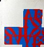 Love Cross 1968 HS - Rare Early Lithograph Limited Edition Print by Robert Indiana - 3