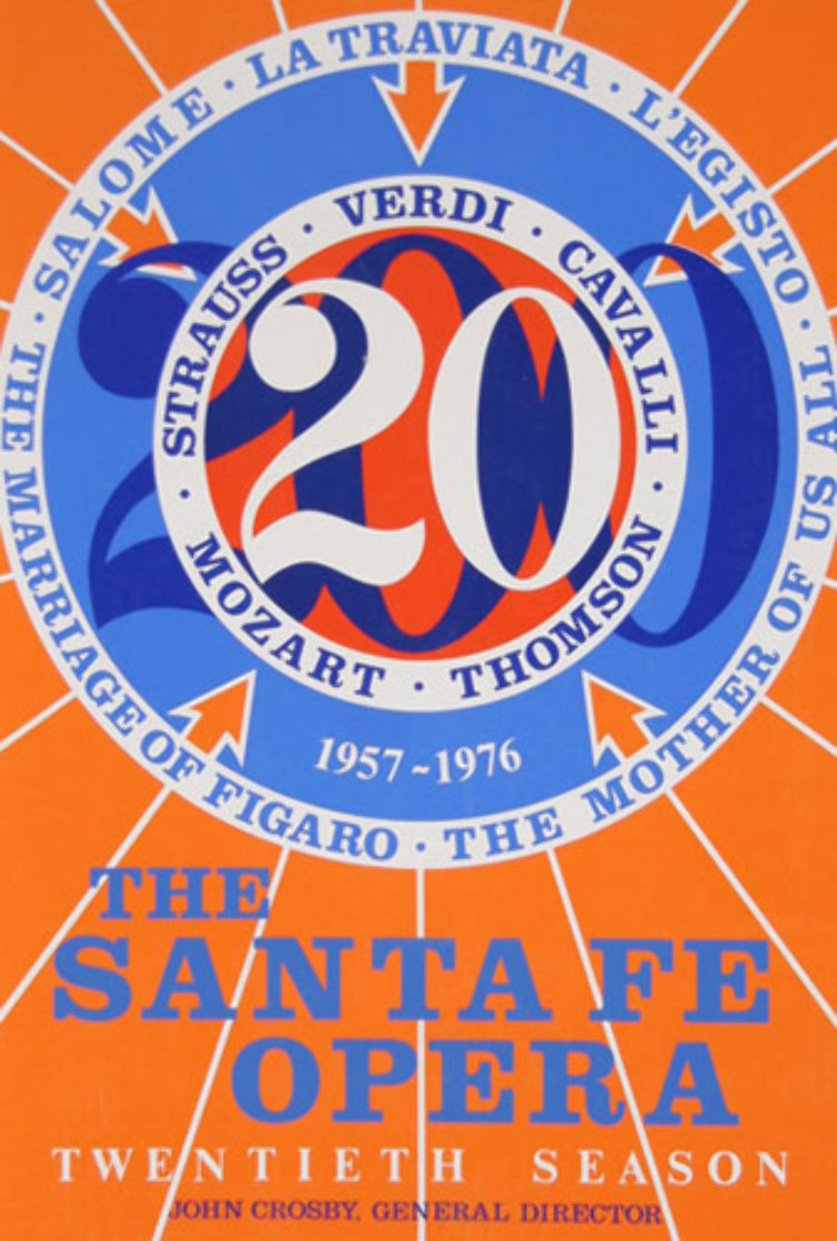 Santa Fe Opera 1976 HS - New Mexico Limited Edition Print by Robert Indiana