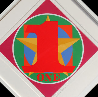 One, From the American Dream Portfolio 1997 Limited Edition Print - Robert Indiana One, From the American Dream Portfolio 1997 Limited Edition Print - Robert Indiana