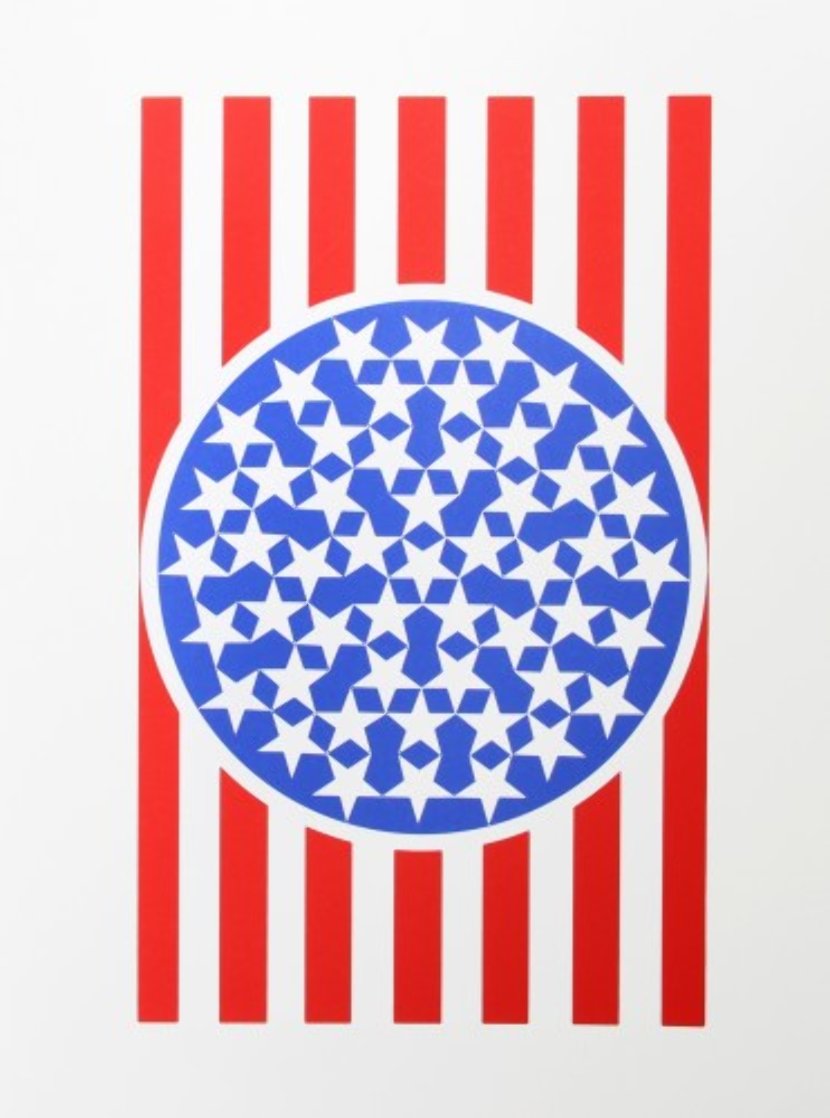 New Glory Banner From the American Dream Portfolio 1963 Limited Edition Print by Robert Indiana New Glory Banner From the American Dream Portfolio 1963 Limited Edition Print by Robert Indiana