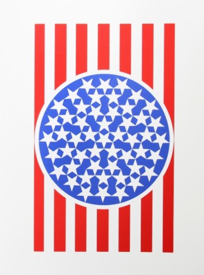 New Glory Banner From the American Dream Portfolio 1963 Limited Edition Print by Robert Indiana New Glory Banner From the American Dream Portfolio 1963 Limited Edition Print by Robert Indiana
