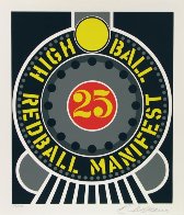 High Ball Red Ball Manifest 25 1996 Limited Edition Print by Robert Indiana - 1 High Ball Red Ball Manifest 25 1996 Limited Edition Print by Robert Indiana - 1
