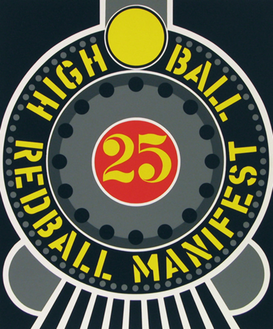 High Ball Red Ball Manifest 25 1996 Limited Edition Print by Robert Indiana High Ball Red Ball Manifest 25 1996 Limited Edition Print by Robert Indiana
