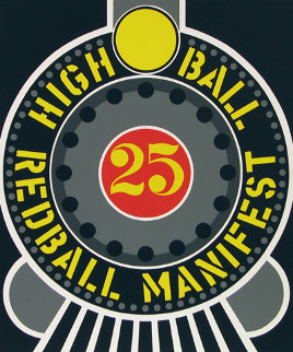 High Ball Red Ball Manifest 25 1996 Limited Edition Print - Robert Indiana