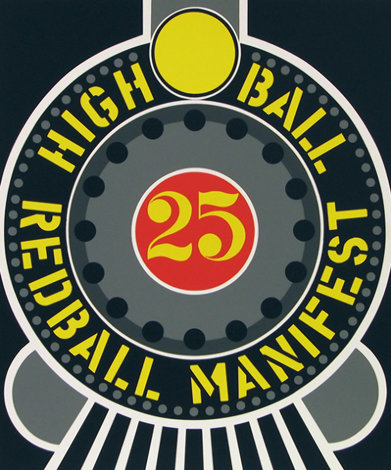 High Ball Red Ball Manifest 25 1996 Limited Edition Print - Robert Indiana