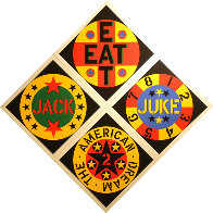 American Dream #2 Set of 4 Screenprints 1982 Limited Edition Print by Robert Indiana - 1 American Dream #2 Set of 4 Screenprints 1982 Limited Edition Print by Robert Indiana - 1