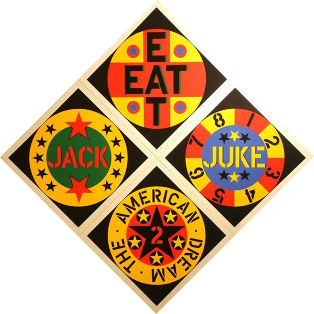 American Dream #2 1982 - Suite of 4 Limited Edition Print by Robert Indiana