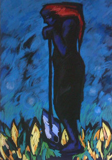 Rest Pastel 1985 48x36 Works on Paper (not prints) - Anca Ionescu Rest Pastel 1985 48x36 Works on Paper (not prints) - Anca Ionescu
