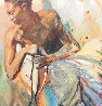 Two Dancers 62x38 - Huge Original Painting by Rachel Isadora - 2