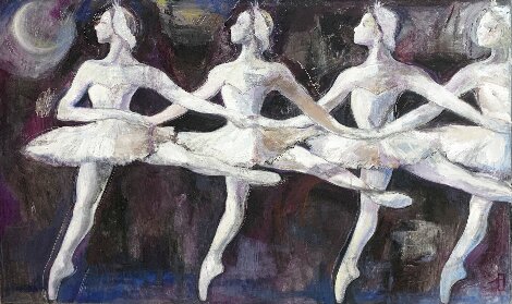 Quartet 36x60 - Huge Original Painting - Rachel Isadora