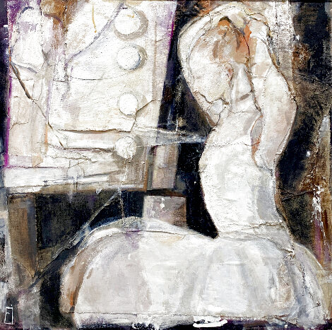 Dressing Room 34x34 Original Painting - Rachel Isadora