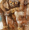 Nubia 2010 38x32 Original Painting by Rachel Isadora - 3