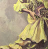 Flamenco Dancer with Two Flowers 50x32 - Huge - Music Original Painting by Rachel Isadora - 3