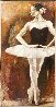 Black Tutu 50x26 - Huge Original Painting by Rachel Isadora - 1