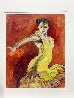 Untitled XII Flamenco Dancer 10x8 Original Painting by Rachel Isadora - 1