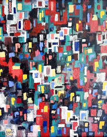 Untitled Abstract 21x17 Original Painting - Alexandre Istrati
