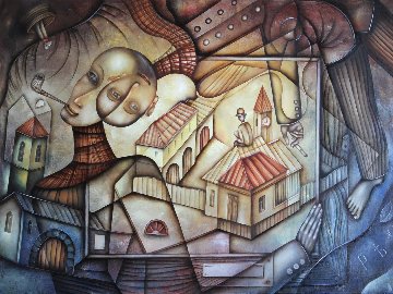 River Lethe Riversides 2016 23x31 Original Painting - Eugene Ivanov River Lethe Riversides 2016 23x31 Original Painting - Eugene Ivanov