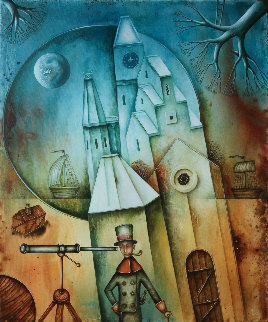 Castle on the Coast 2018 23x19 Original Painting - Eugene Ivanov Castle on the Coast 2018 23x19 Original Painting - Eugene Ivanov
