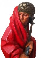 Iroquois Guide II Polychrome Sculpture 1980 Sculpture by Harry Andrew Jackson - 1 Iroquois Guide II Polychrome Sculpture 1980 Sculpture by Harry Andrew Jackson - 1