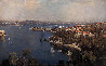 Mosman Bay, Sydney Harbor 1926 30x42 Huge - Australia Original Painting by James Ranalph Jackson - 0