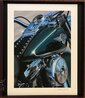 Chardonnay Wine Label (Original) and Get the Lead Out Suite of 7 Giclees 2018 Original Painting by Scott Jacobs - 4 Chardonnay Wine Label (Original) and Get the Lead Out Suite of 7 Giclees 2018 Original Painting by Scott Jacobs - 4