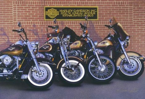 Happy Anniversary 2005 - Huge - Harley Davidson Limited Edition Print - Scott Jacobs