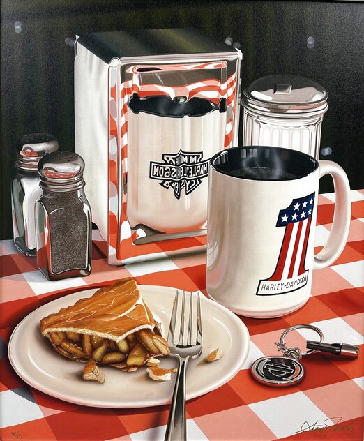 As American As 2007 - Framed Giclee on Canvas - Huge - Harley Davidsom by Scott Jacobs