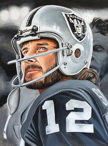 Kenny Stabler The Snake 2016 24x29 Original Painting - Joshua Jacobs