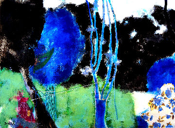 Injerto De Puente N. 4 2020 13x10 Original Painting - Jos Diazdel Injerto De Puente N. 4 2020 13x10 Original Painting - Jos Diazdel