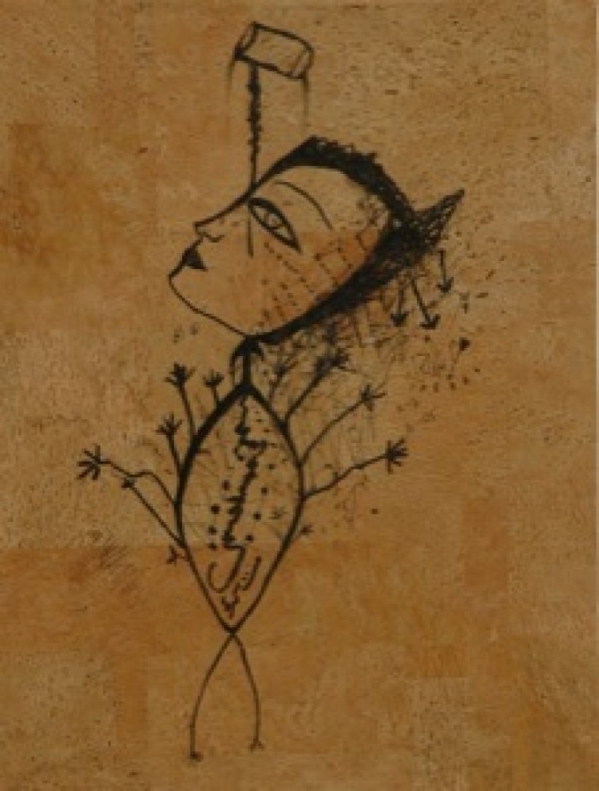 Untitled Drawing 1993 20x22 Drawing by Jamali Untitled Drawing 1993 20x22 Drawing by Jamali