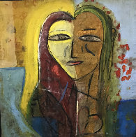 Sarah's Heart 2005 45x45 Super Huge Original Painting by Jamali - 0 Sarah's Heart 2005 45x45 Super Huge Original Painting by Jamali - 0