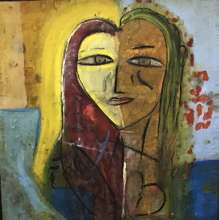 Sarah's Heart 2005 45x45 Super Huge Original Painting - Jamali Sarah's Heart 2005 45x45 Super Huge Original Painting - Jamali