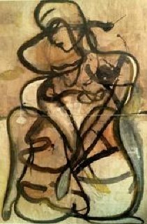 Philosopher 1993 83x59 Super Huge Mural Original Painting - Jamali Philosopher 1993 83x59 Super Huge Mural Original Painting - Jamali
