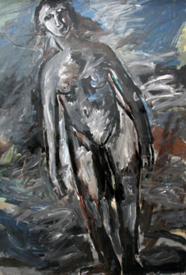 Woman: Untitled 1989 80x55 Original Painting by Jamali Woman: Untitled 1989 80x55 Original Painting by Jamali