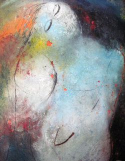 Dream 1997 53x39 Original Painting - Jamali Dream 1997 53x39 Original Painting - Jamali