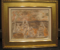 Bathers Suite of 4 Paintings 1982 33x58 Super Huge Original Painting by Jamali - 6 Bathers Suite of 4 Paintings 1982 33x58 Super Huge Original Painting by Jamali - 6