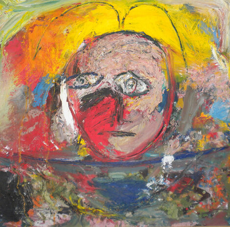 Althaia, Painting on board 2001 45x45 Original Painting -  Jamali