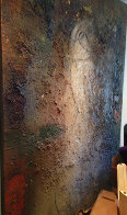 Seated Figure 1995 84x60 Huge Original Painting by Jamali - 4 Seated Figure 1995 84x60 Huge Original Painting by Jamali - 4