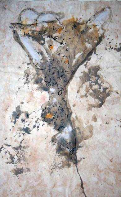 Untitled Painting 2004 35x27  Original Painting by  Jamali