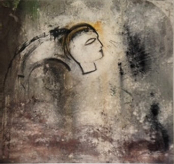 Mask 84x92 Original Painting - Jamali Mask 84x92 Original Painting - Jamali