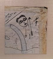 Self Portrait 1996 23x20 Works on Paper (not prints) by Jamali - 1 Self Portrait 1996 23x20 Works on Paper (not prints) by Jamali - 1