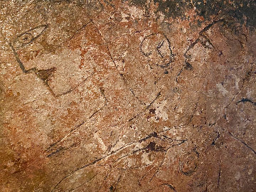 Untitled Fresco on Cork 36x43 Original Painting - Jamali Untitled Fresco on Cork 36x43 Original Painting - Jamali